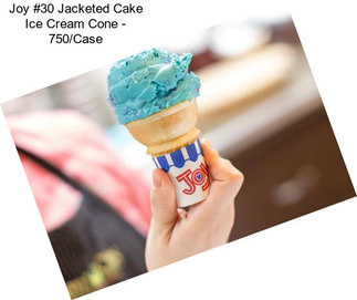 Joy #30 Jacketed Cake Ice Cream Cone - 750/Case