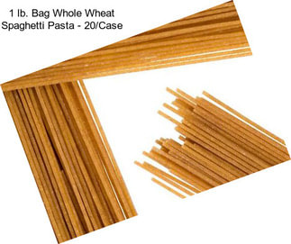 1 lb. Bag Whole Wheat Spaghetti Pasta - 20/Case