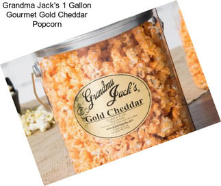 Grandma Jack\'s 1 Gallon Gourmet Gold Cheddar Popcorn