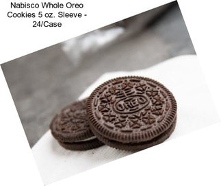 Nabisco Whole Oreo Cookies 5 oz. Sleeve - 24/Case