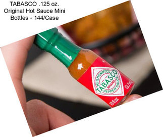 TABASCO .125 oz. Original Hot Sauce Mini Bottles - 144/Case