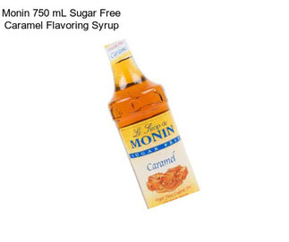 Monin 750 mL Sugar Free Caramel Flavoring Syrup