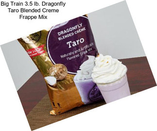 Big Train 3.5 lb. Dragonfly Taro Blended Creme Frappe Mix