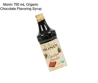 Monin 750 mL Organic Chocolate Flavoring Syrup