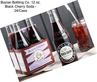 Boylan Bottling Co. 12 oz. Black Cherry Soda - 24/Case