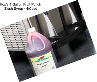Fox\'s 1 Gallon Fruit Punch Slush Syrup - 4/Case