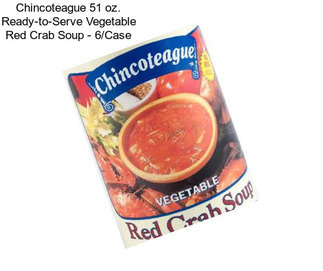 Chincoteague 51 oz. Ready-to-Serve Vegetable Red Crab Soup - 6/Case