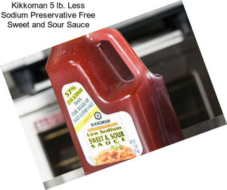Kikkoman 5 lb. Less Sodium Preservative Free Sweet and Sour Sauce