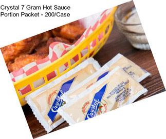 Crystal 7 Gram Hot Sauce Portion Packet - 200/Case