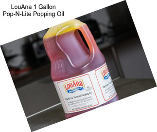 LouAna 1 Gallon Pop-N-Lite Popping Oil