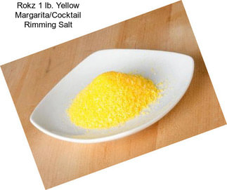 Rokz 1 lb. Yellow Margarita/Cocktail Rimming Salt