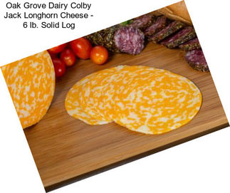 Oak Grove Dairy Colby Jack Longhorn Cheese - 6 lb. Solid Log