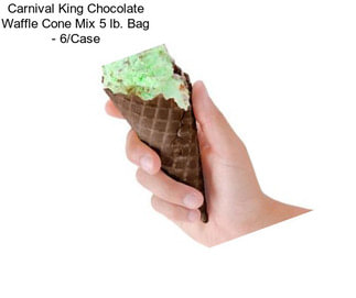 Carnival King Chocolate Waffle Cone Mix 5 lb. Bag - 6/Case