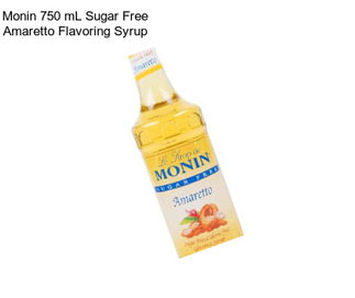 Monin 750 mL Sugar Free Amaretto Flavoring Syrup