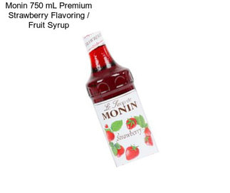 Monin 750 mL Premium Strawberry Flavoring / Fruit Syrup