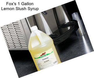 Fox\'s 1 Gallon Lemon Slush Syrup