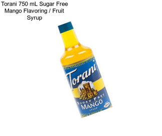 Torani 750 mL Sugar Free Mango Flavoring / Fruit Syrup