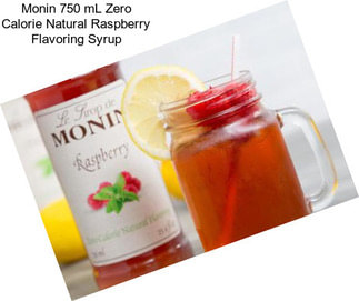 Monin 750 mL Zero Calorie Natural Raspberry Flavoring Syrup