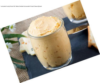 Lancaster County Farms 5 lb. Yellow Cheddar Horseradish Cream Cheese Spread