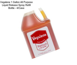 Vegalene 1 Gallon All Purpose Liquid Release Spray Refill Bottle - 4/Case