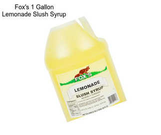 Fox\'s 1 Gallon Lemonade Slush Syrup