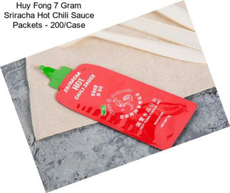 Huy Fong 7 Gram Sriracha Hot Chili Sauce Packets - 200/Case