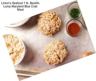 Linton\'s Seafood 1 lb. Backfin Lump Maryland Blue Crab Meat