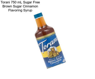 Torani 750 mL Sugar Free Brown Sugar Cinnamon Flavoring Syrup