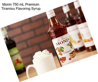 Monin 750 mL Premium Tiramisu Flavoring Syrup