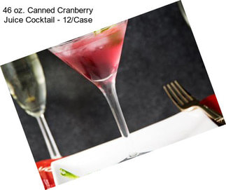 46 oz. Canned Cranberry Juice Cocktail - 12/Case