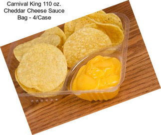 Carnival King 110 oz. Cheddar Cheese Sauce Bag - 4/Case