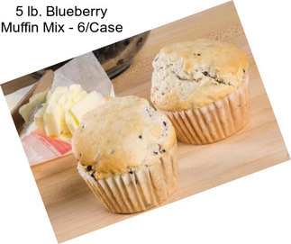 5 lb. Blueberry Muffin Mix - 6/Case