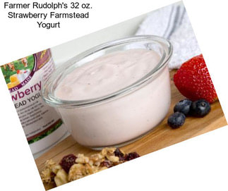 Farmer Rudolph\'s 32 oz. Strawberry Farmstead Yogurt