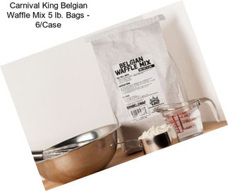 Carnival King Belgian Waffle Mix 5 lb. Bags - 6/Case