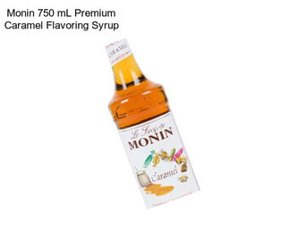 Monin 750 mL Premium Caramel Flavoring Syrup