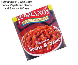 Furmano\'s #10 Can Extra Fancy Vegetarian Beans and Sauce - 6/Case