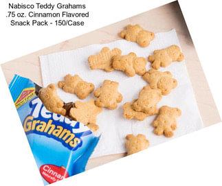 Nabisco Teddy Grahams .75 oz. Cinnamon Flavored Snack Pack - 150/Case