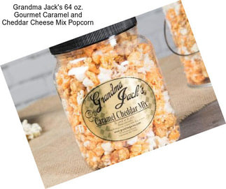 Grandma Jack\'s 64 oz. Gourmet Caramel and Cheddar Cheese Mix Popcorn