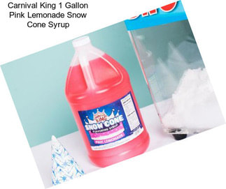 Carnival King 1 Gallon Pink Lemonade Snow Cone Syrup