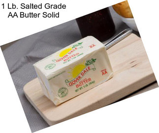 1 Lb. Salted Grade AA Butter Solid