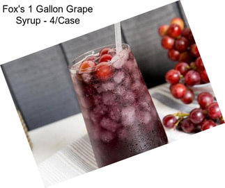 Fox\'s 1 Gallon Grape Syrup - 4/Case