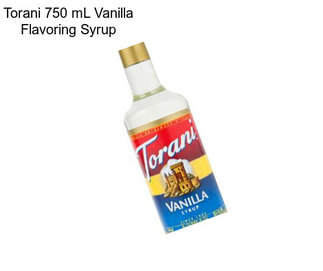 Torani 750 mL Vanilla Flavoring Syrup