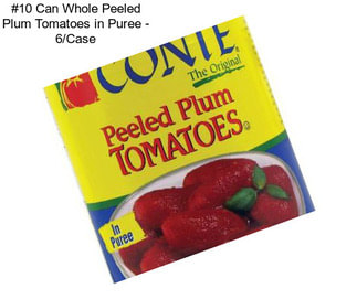 #10 Can Whole Peeled Plum Tomatoes in Puree - 6/Case