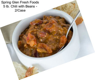 Spring Glen Fresh Foods 5 lb. Chili with Beans - 2/Case