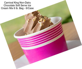 Carnival King Non-Dairy Chocolate Soft Serve Ice Cream Mix 6 lb. Bag - 6/Case