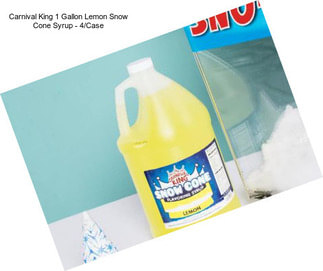 Carnival King 1 Gallon Lemon Snow Cone Syrup - 4/Case