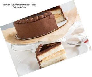 Pellman Fudgy Peanut Butter Ripple Cake - 4/Case