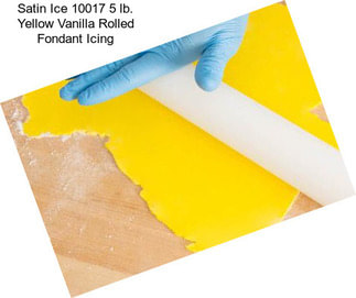 Satin Ice 10017 5 lb. Yellow Vanilla Rolled Fondant Icing