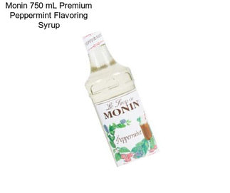 Monin 750 mL Premium Peppermint Flavoring Syrup