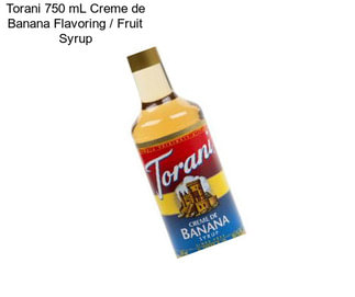 Torani 750 mL Creme de Banana Flavoring / Fruit Syrup